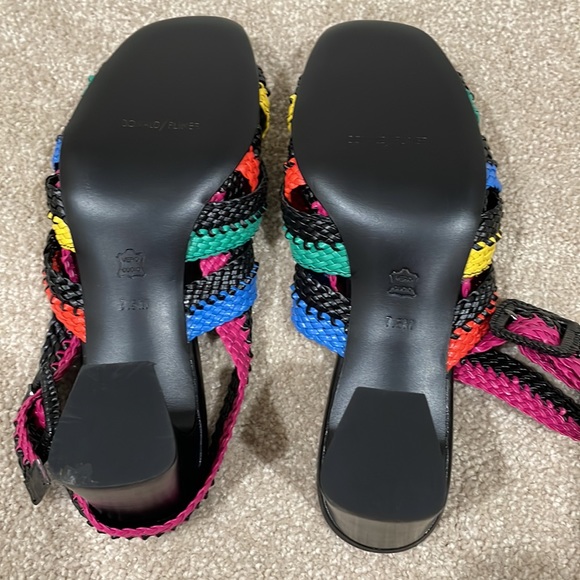 Donald Pliner rainbow 🌈 Rhonda braided block heel sandals BRAND NEW - Picture 9 of 10